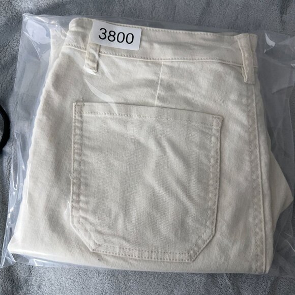 D Jeans Capri Womens Size 8 Mid Rise Light Wash Stretch Off White - Picture 10 of 10